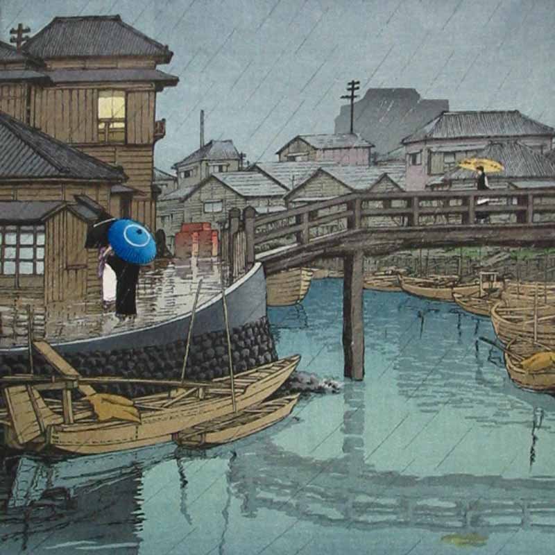 Японский художник Хасуй Кавасэ 川瀬 巴水 (1883-1957) 