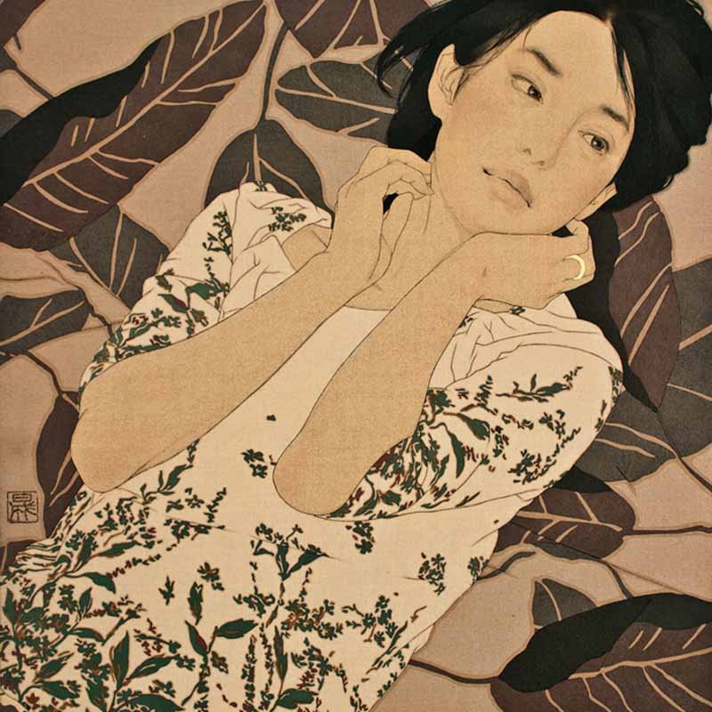 Японский художник Икенага Ясунари (Ikenaga Yasunari) 1