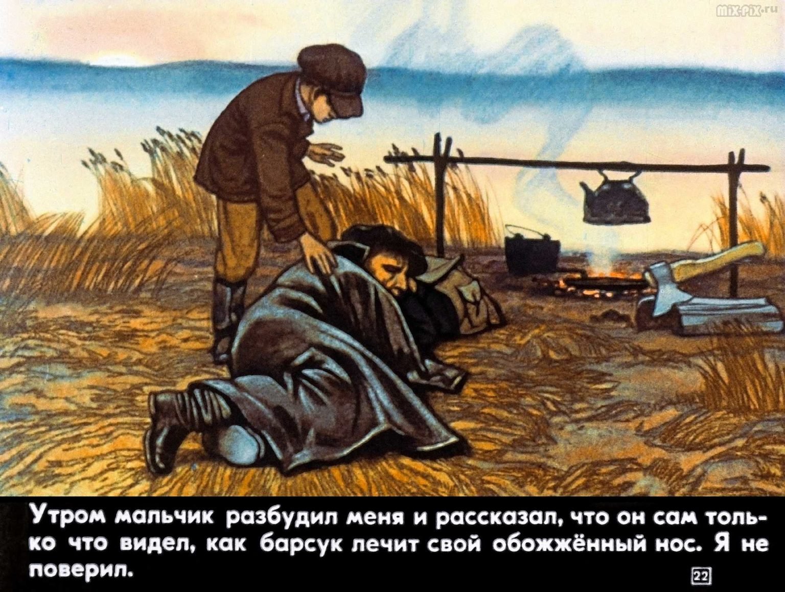 Иллюстрация к рассказу барсучий нос Паустовский. Барсучий нос 1982.