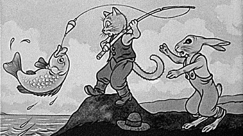 Диафильм - Жадный кот (1949)